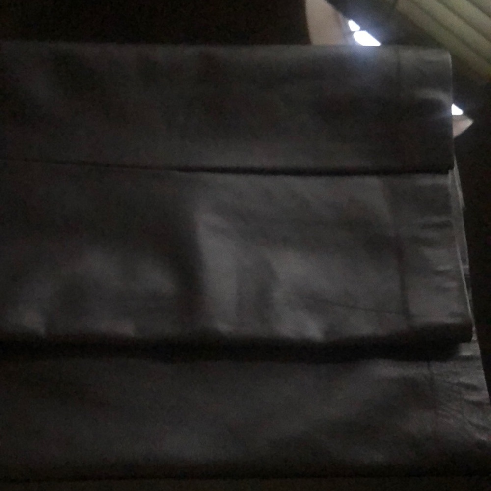 Lafayette 148 NY Black Leather Skirt